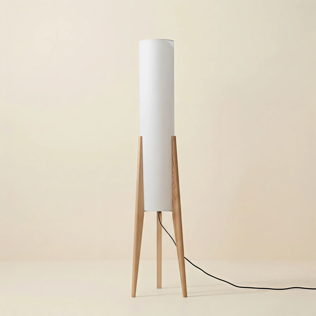 Lampada da Terra in Legno Massello Nordic