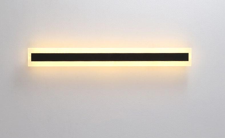 Lampada da Parete Esterno Waterproof LED Acrilica Minimalista a Forma di Barra Allungata con 1 Luce