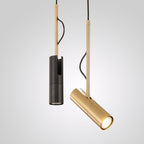 Luce a sospensione LED con spot moderno minimalista in oro a 1 luce