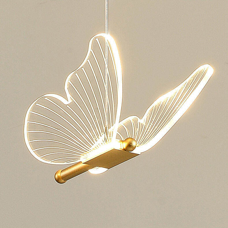 Lampada a sospensione LED a farfalla in acrilico minimalista