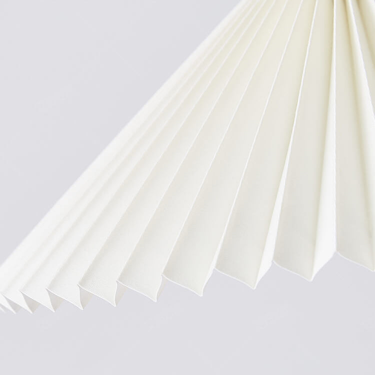 Lampada a Sospensione con Paralume Pieghettato Minimalista Nordico 1 Luce