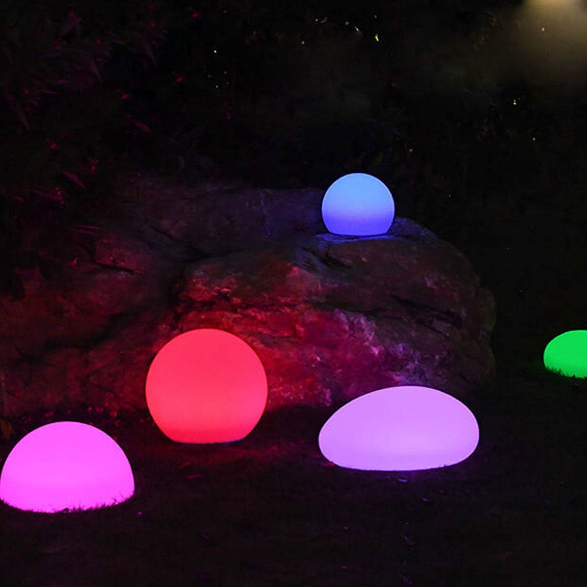 Lampada Decorativa da Giardino Sferica LED Impermeabile al Sole