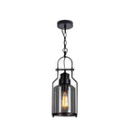 Lampada a Sospensione Vintage Industriale in Ferro e Vetro con 1 Luce