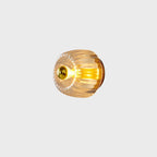 Moderno Lampadario di Lusso a Forma di Sole in Vetro Completo in Rame a Doppio Scopo con 1 Luce a Soffitto