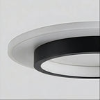 Lampada da soffitto moderna rotonda in metallo e acrilico