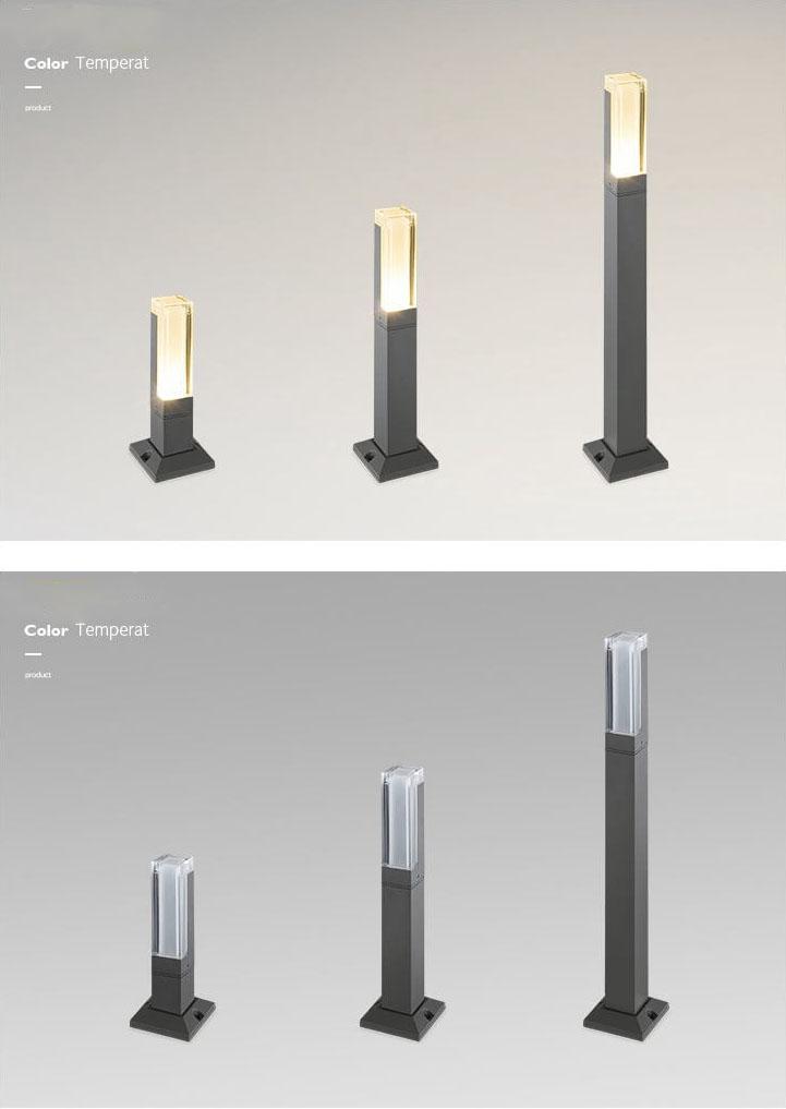 Colonna di Luce da Giardino LED Acrilico Impermeabile