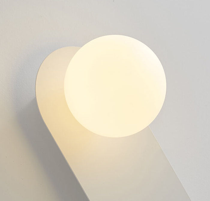 Base in Vetro Minimalista Nordico Lampada da Parete a 1 Luce