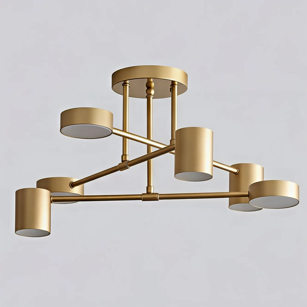 Nuova Luce da Soffitto Geometrica in Metallo