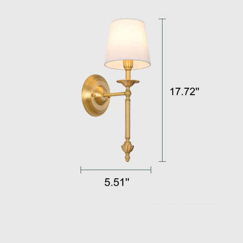 Applique Moderno con Ombrello in Ottone 1/2 Luce