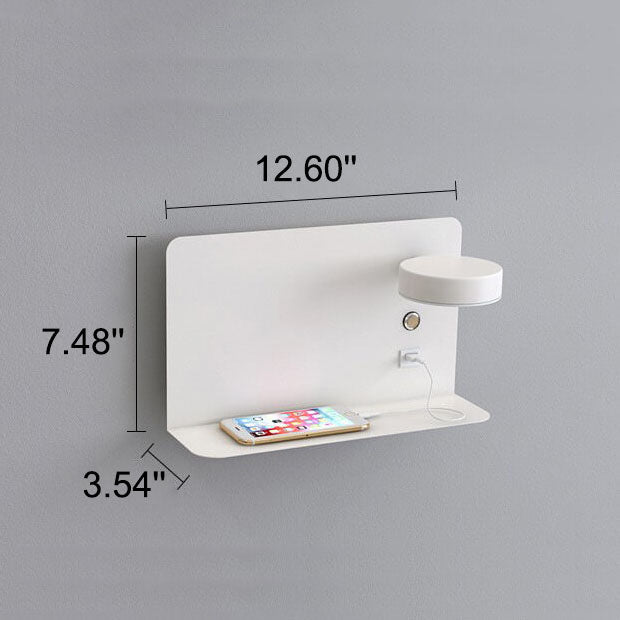 Lampada da Parete LED Quadrata Moderna Minimalista in Ferro e Acrilico Ricaricabile USB
