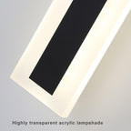 Lampada da Parete Esterno Waterproof LED Acrilica Minimalista a Forma di Barra Allungata con 1 Luce