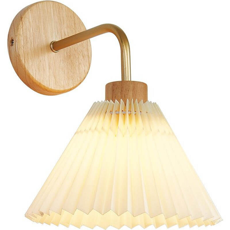 Lampada da Parete Modern Minimalista con Ombra Pieghettata a 1 Luce
