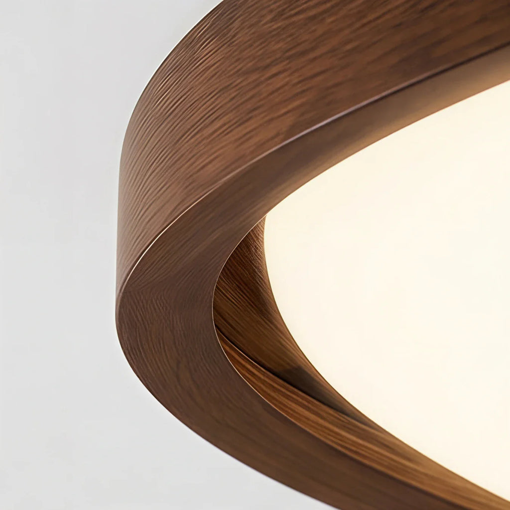 Lampada da soffitto rustica in acrilico organico