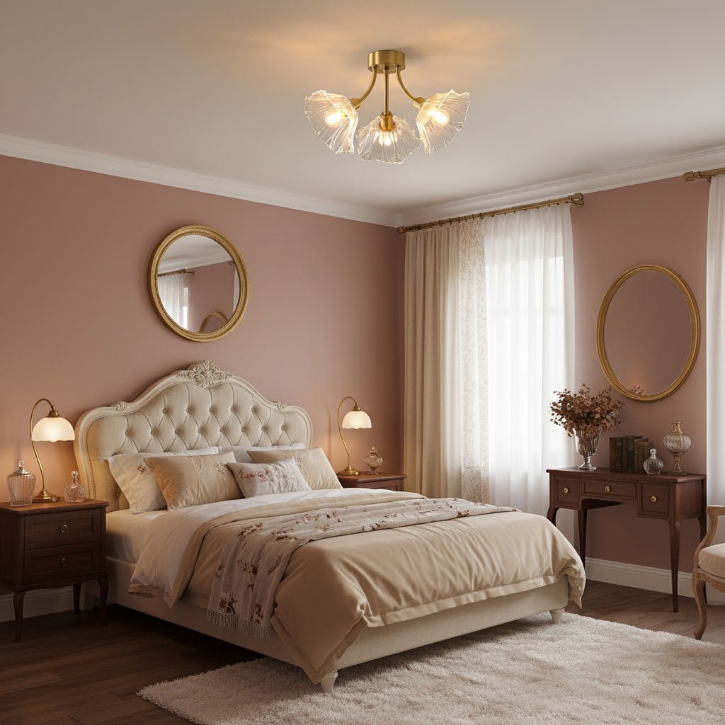 Lampada da soffitto in vetro Kalin Flower