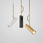 Luce a sospensione LED con spot moderno minimalista in oro a 1 luce