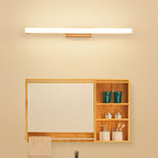 Lampada da parete LED a striscia lunga in legno minimalista nordico