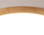 Lampada da soffitto a LED ultra-sottile rotonda in legno massello nordico