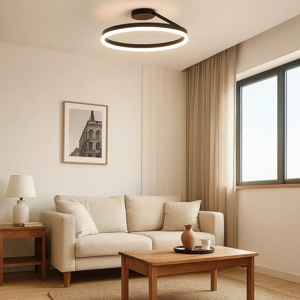 Lampada da Soffitto Rotonda Moderna in Acrilico