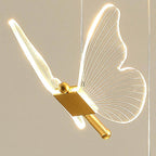 Lampada a sospensione LED a farfalla in acrilico minimalista