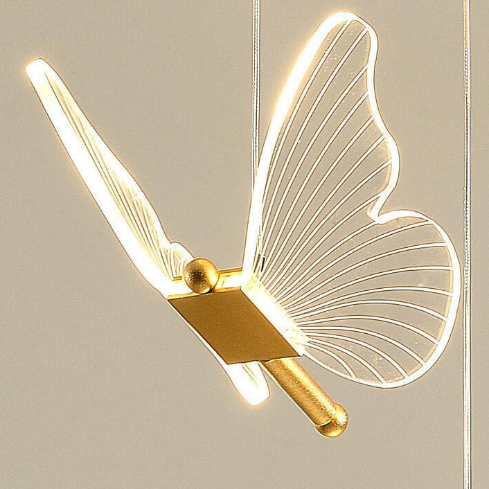 Lampada a sospensione LED a farfalla in acrilico minimalista