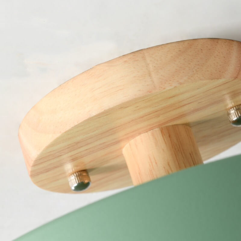 Lampada da soffitto a LED rotonda Nordic Log semi-incassata