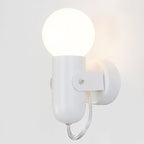 Applique da Parete Circolare a Colore Solido Creativo Nordic con 1 Luce