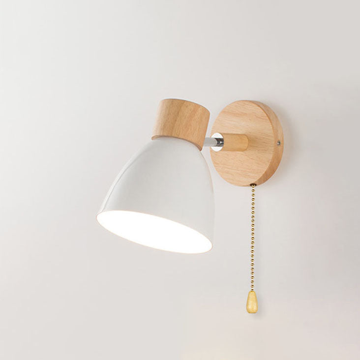 Applique a parete LED in legno a cono moderno minimalista | 1 luce