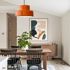 Lampada a Sospensione Arancione Modern Vintage Bauhaus