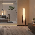 Lampada da Terra in Legno Massello Nordic