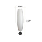 Lampada da terra con colonna in carta di riso minimalista nordica a 2 luci