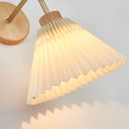 Lampada da Parete Modern Minimalista con Ombra Pieghettata a 1 Luce