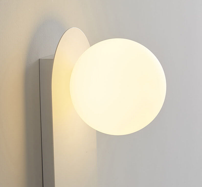 Base in Vetro Minimalista Nordico Lampada da Parete a 1 Luce