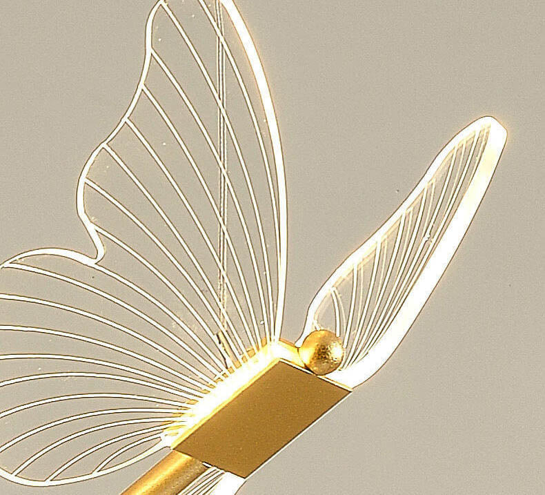 Lampada a sospensione LED a farfalla in acrilico minimalista