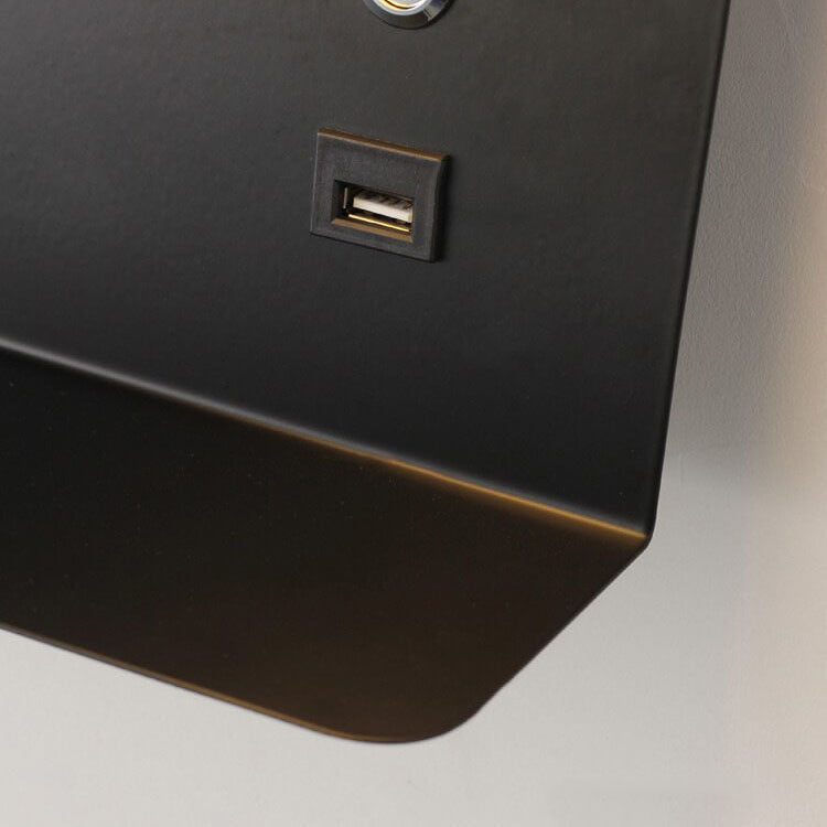 Lampada da Parete LED Quadrata Moderna Minimalista in Ferro e Acrilico Ricaricabile USB