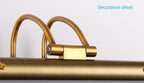 Specchio LED da parete retro europeo intagliato con 1 luce
