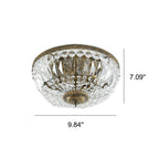 Lampada da soffitto vintage rotonda in cristallo 4/6 luci