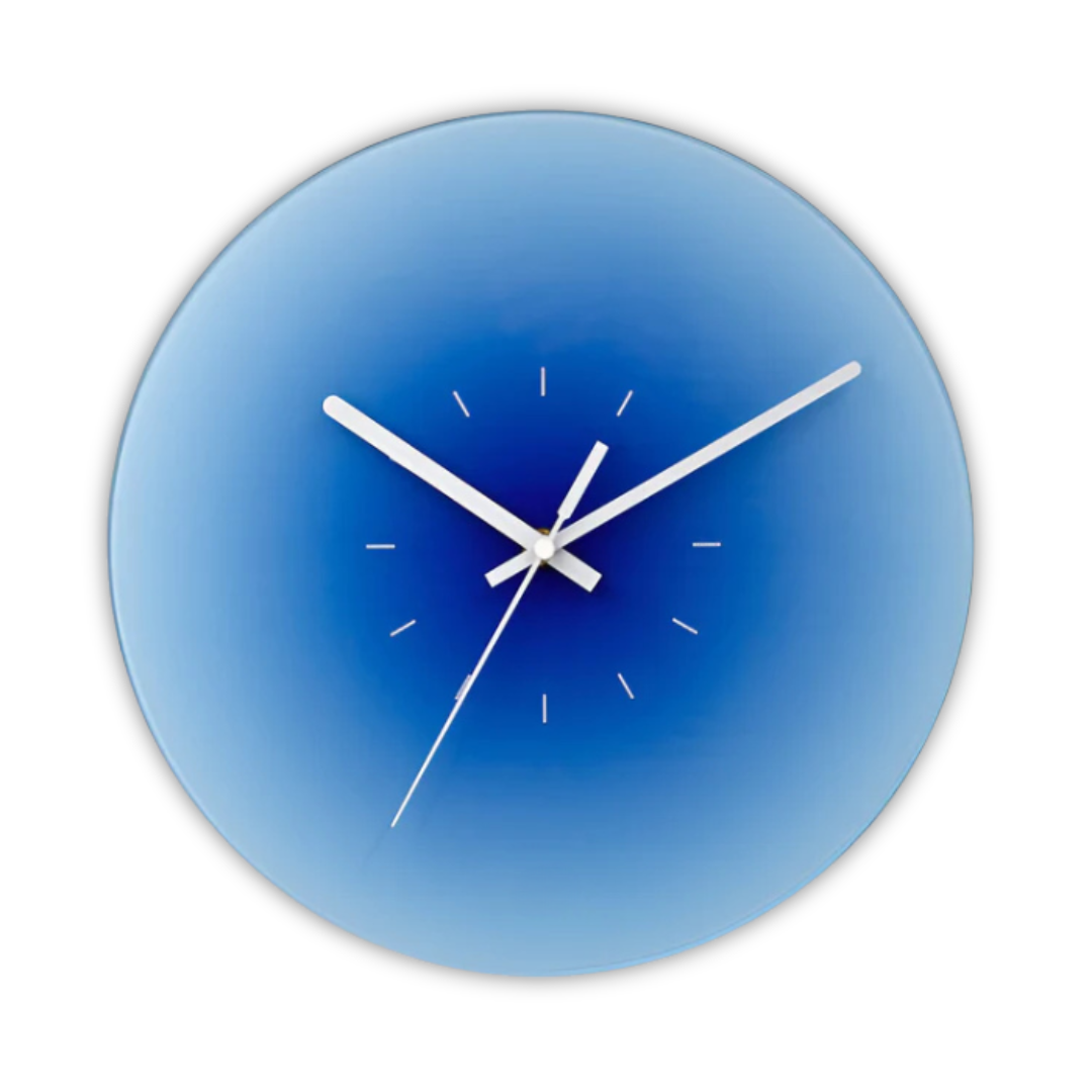 Tramonto - Orologio da Parete Design in Vetro