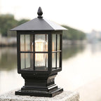 Lanterna LED in Vetro e Metallo Etilo per Esterni