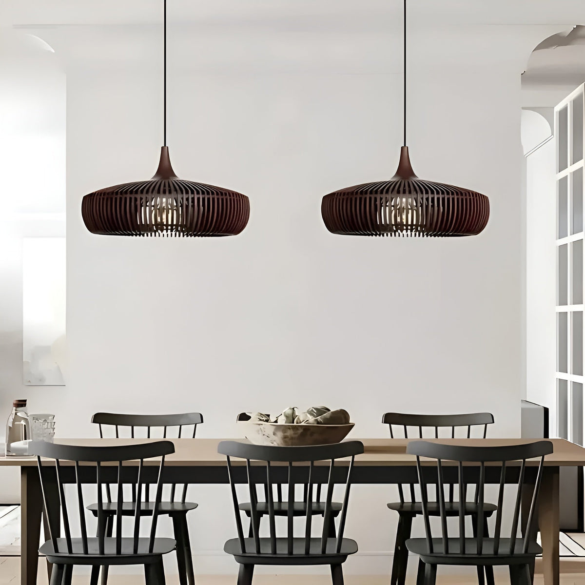 Lampada a sospensione in legno – Illuminazione di alta qualità per un ambiente accogliente