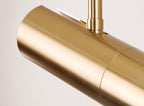Luce a sospensione LED con spot moderno minimalista in oro a 1 luce