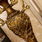 Lampada da Tavolo Antica in Tessuto Vintage Europeo a 1 Luce