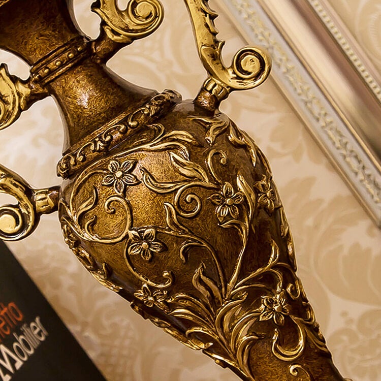 Lampada da Tavolo Antica in Tessuto Vintage Europeo a 1 Luce