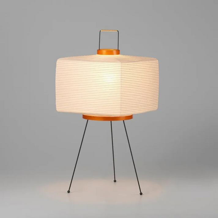 ZenGlow – Lampada da terra minimalista con elegante forma a lanterna per una luce ambientale morbida