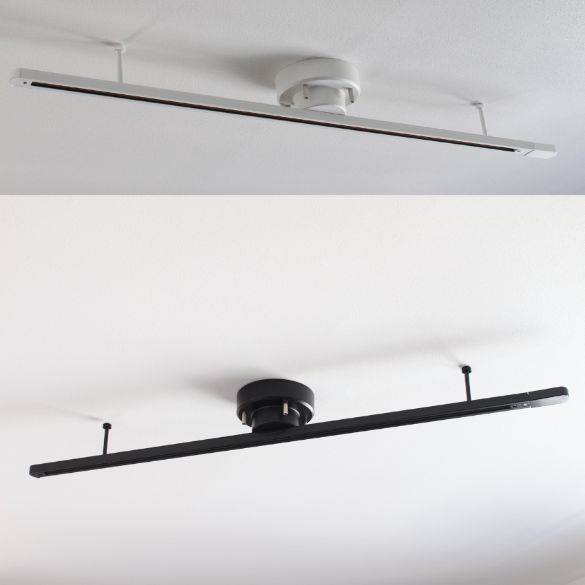 Binario di illuminazione rotante da soffitto 360° per lampade a sospensione e faretti
