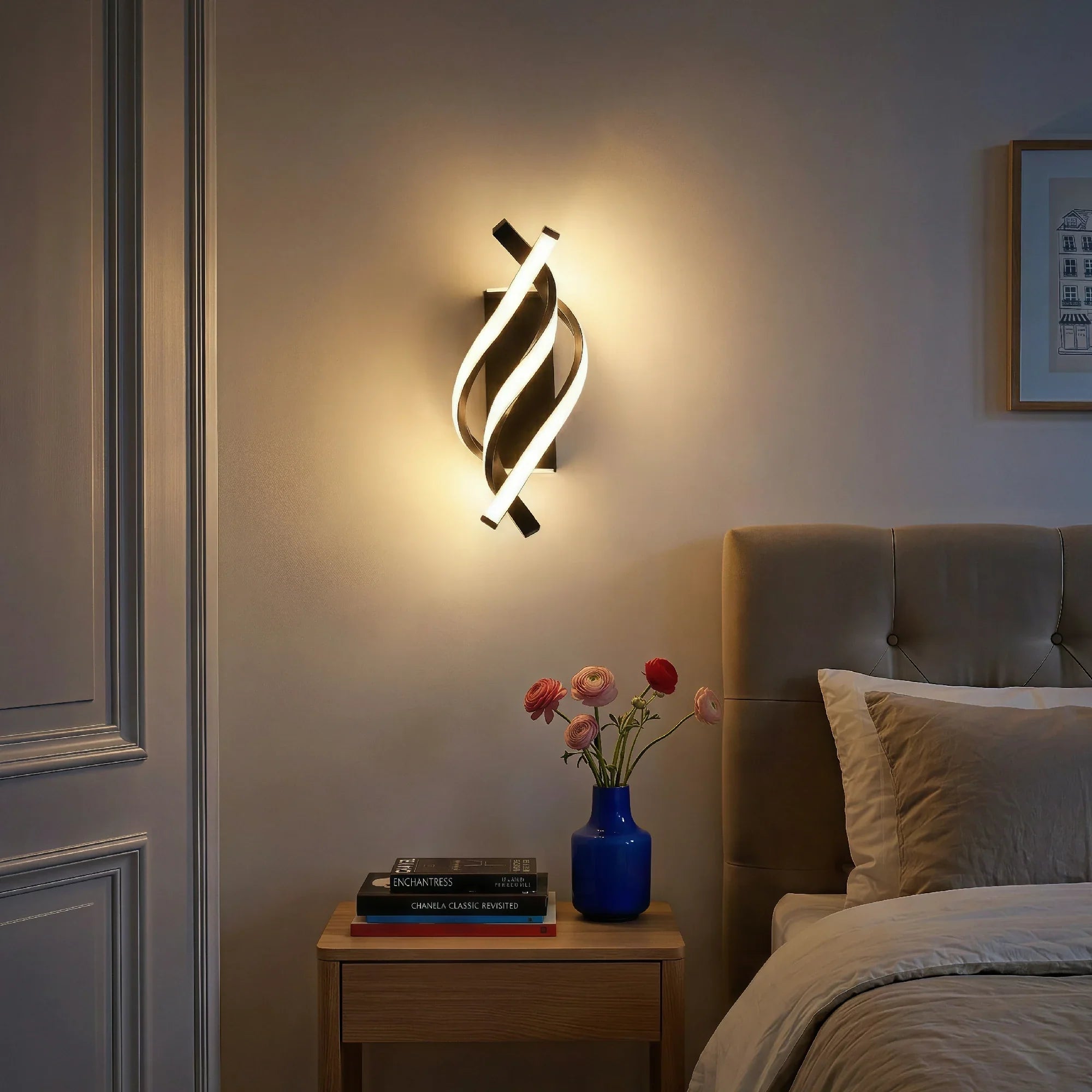 Moderna Lampada da Parete Creativa a Spirale