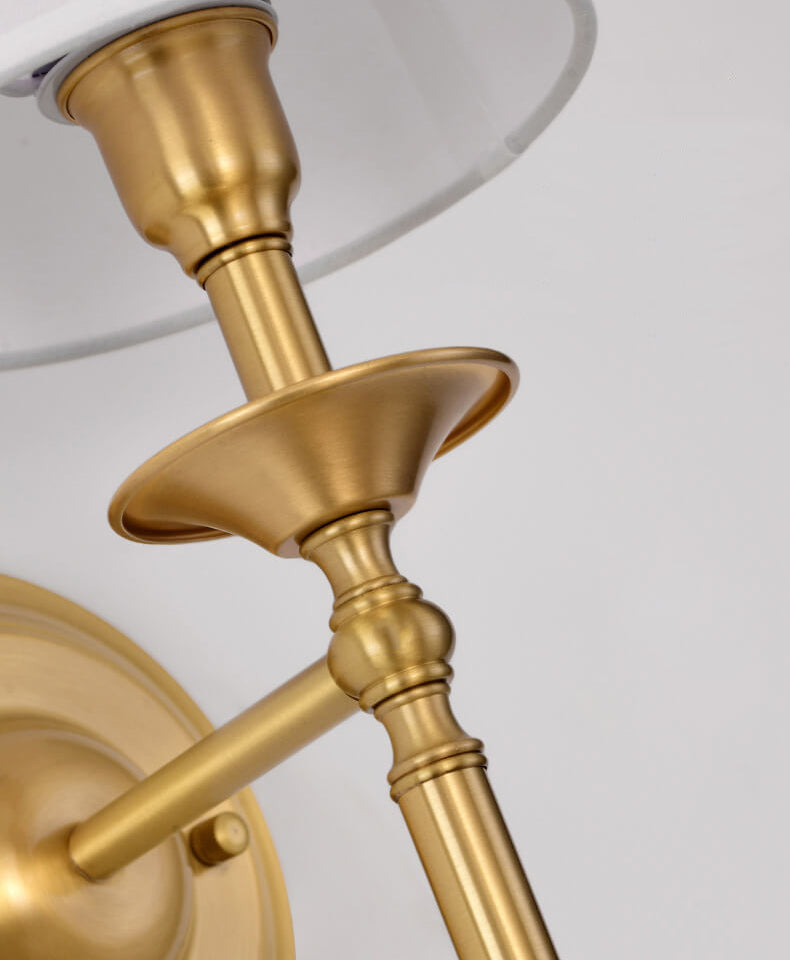Applique Moderno con Ombrello in Ottone 1/2 Luce