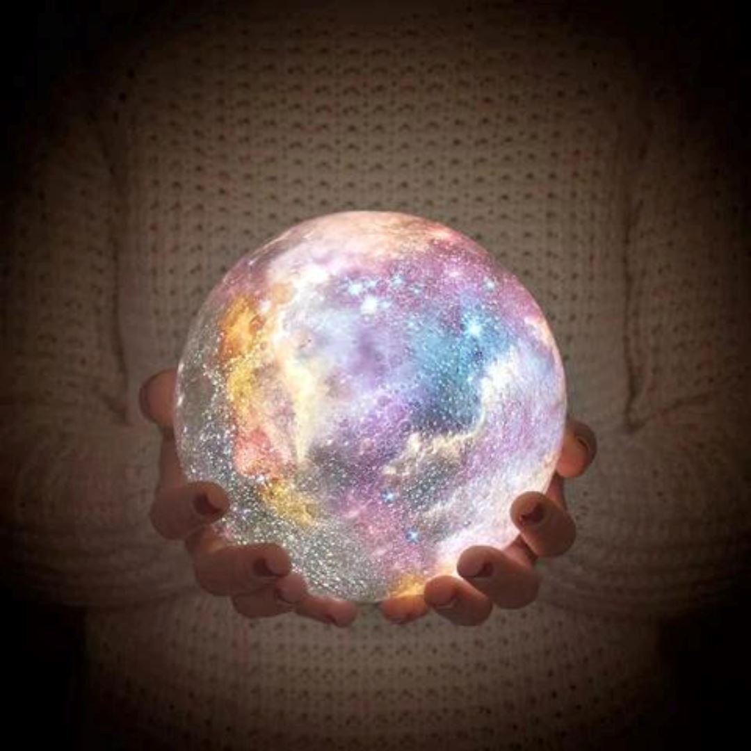 Asteria | Lampada 3D Wireless a Forma di Luna