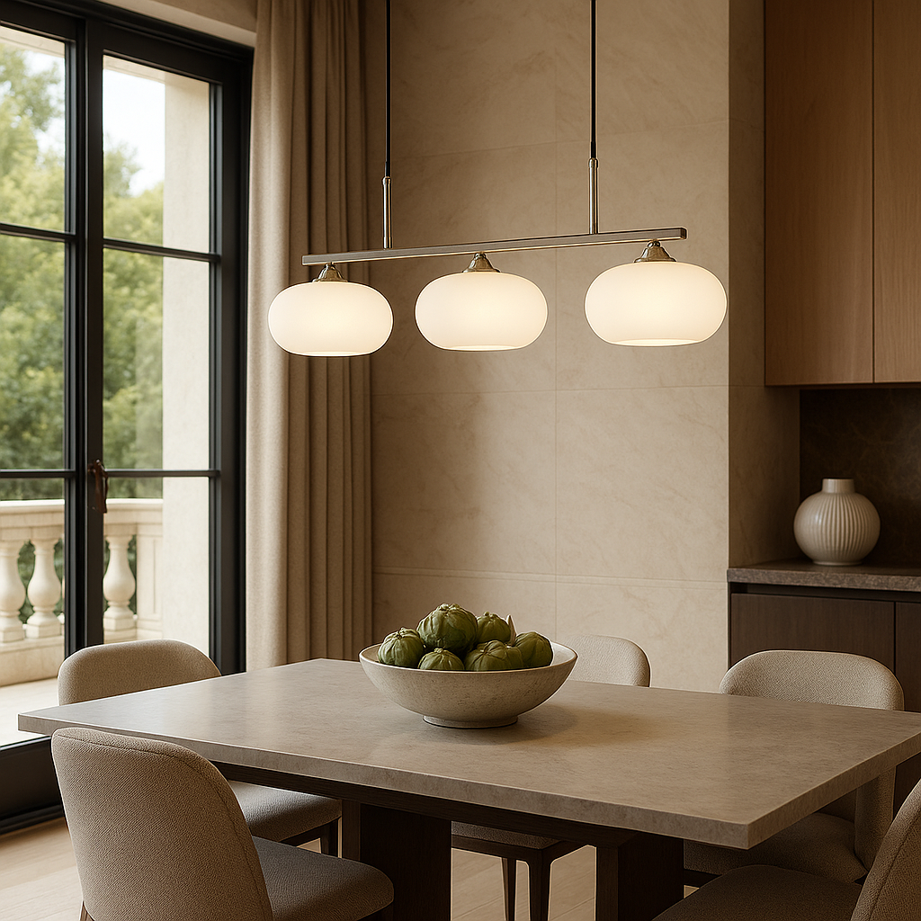 Moderno Lampadario Bauhaus a 3 Luci