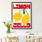 Stampe Retro di Cibo Limon Cello