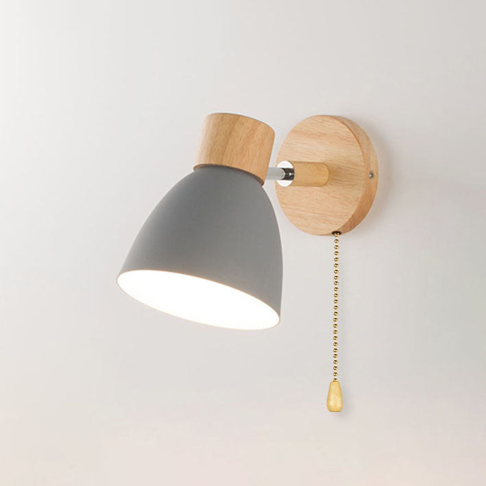 Applique a parete LED in legno a cono moderno minimalista | 1 luce